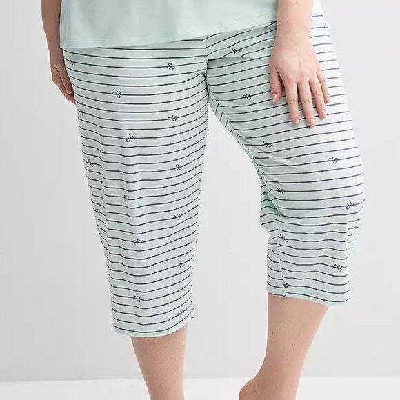 Croft & Barrow Top & Capri Pajama 4X - Picture 3 of 9